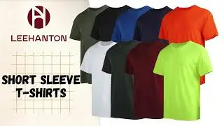 5 Pack Men's Short Sleeve Summer T-Shirts