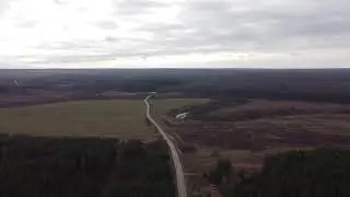 Тульская область . Суворовский район, Кулешово, дорога на Мишнево.