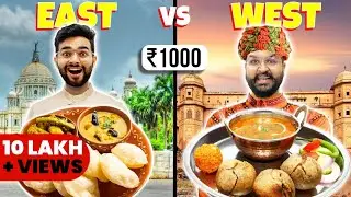East Indian vs West Indian Food Eating Challenge 🔥|| FoodieWe 24hrs Challenge