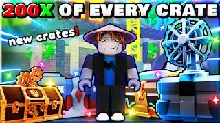 Rich Noob Opens Every Single Crate 200 Times! (New Crates) in Toilet Tower Defense Roblox!