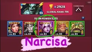 Empires & Puzzles Hero Test RAiD : Narcisa (Bard Family)