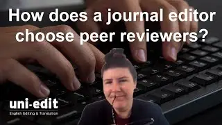 How does a journal editor choose peer reviewers?
