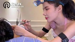 [ASMR] Experience a barber shop massage service with a beautiful smile VIETNAM BARBERSHOP