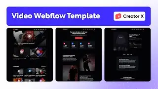 Video Website Template | Creator X - BRIX Templates