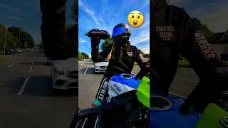 She rode up to the biker to hit on him BUT HE DID THIS TO HER...🥵 