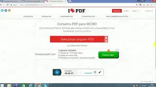 Tutorial de como converter arquivo em PDF para WORD online.