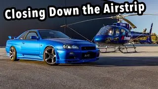 Racing My 450hp Skyline on the Airstrip!
