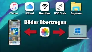 Transferring pictures, photos & videos from iPhone to PC and from PC to iPhone (iTunes, iCloud, c...