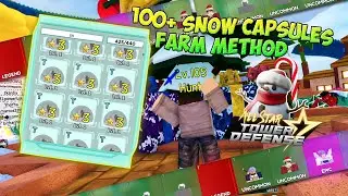 All Star Tower Defense - FREE CAPSULES FARM!☃️⭐ HOW TO FARM SNOW CAPSULES FAST