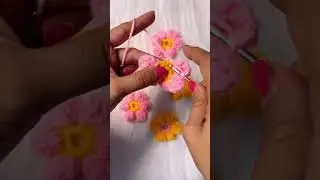 #crochet flower easy #tutorial #shorts #trending
