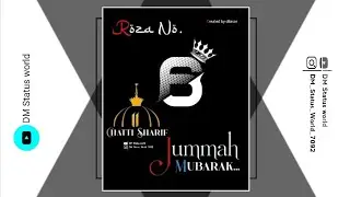 Roza No.6 Mubarak | Jummah Mubarak | Chatti Sharif Mubarak | Ramzan Mubarak | Sehri No.6 || #shorts