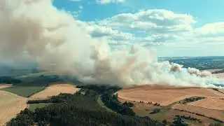 Feldbrand 05.07.2019 zeulenroda / Niederböhmersdorf / Triebes