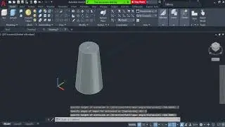 45: Extrude with Taper Angle (AutoCAD Tutorial)
