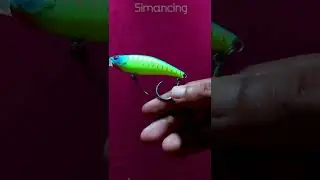 Set Single Hook For Minnow Pemancing Casting & Trolling 🎣