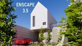 I Used Enscape For Render This House In SketchUp - NEW