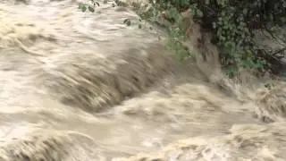 river corsonna in flood (third time this moth)