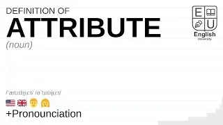 ATTRIBUTE meaning, definition & pronunciation | What is ATTRIBUTE? | How to say ATTRIBUTE