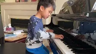 Justin Jiang 5 years old played waiting by etudes level 1