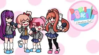 FNF Doki Doki Literature Club (Monika, Sayori, Natsuki, and Yuri) (Friday Night Funkin)