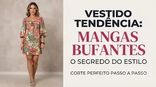 ✅️DIY Como fazer Vestido Manga Bufante _Costura fácil passo a passo iniciantes Gisleide Novelo