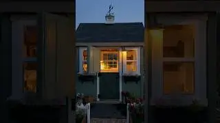 have a great evening ✨  #spring #texas #garden #shed #backyard #night #moon #shorts