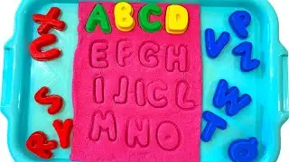 Учим английский алфавит с кинетическим песком | Буквы от A до Z