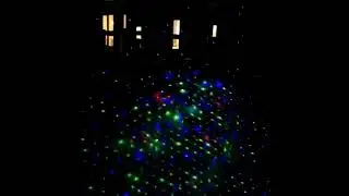 Тест лазерной подсветки для улицы RGB 50 X-35P-B