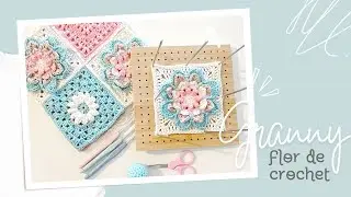Cómo hacer Granny flor crochet, para cojín, muy fácil