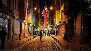 Night Walking in Istanbul's Most Historic Streets- 【4K】