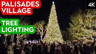 Palisades Village Christmas Tree Lighting - Part 2 🎄 Pacific Palisades, CA