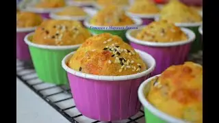 Вкусный перекус детям в школу или на работу. КЕКСЫ ЗАКУСОЧНЫЕ.