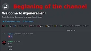 How to find the first message in a channel on Discord