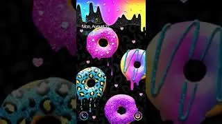 [Samsung Galaxy Theme] Colorful Glitter Donut
