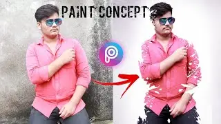 3D New PicsArt Concept Paint Myselft Photo Editing Tutorial | lightroom mobile edit | GC Edit