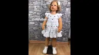 11 Goldfaden Master class Dress for baby crochet #1 Knitting Tutorial