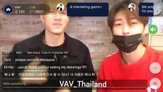 180429 #VAV App Live Chat with #Jacob & #ACE