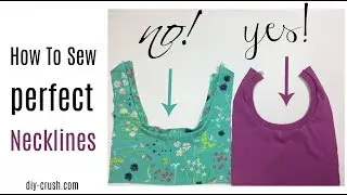 How to sew a perfect neckline on a t shirt