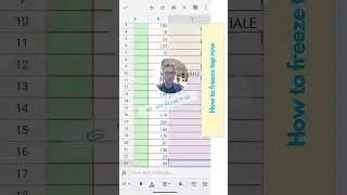 How to Freeze Top Row in Google Sheets - Quick Tutorial