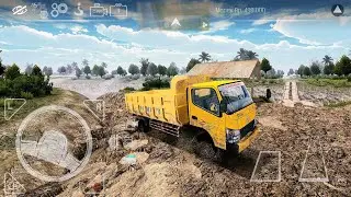 Truk FAW x Canter PAMA Angkut Pasir Sungai | ES Truck Simulator ID