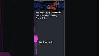 Any  real number divided by zero is infinite Why ? 