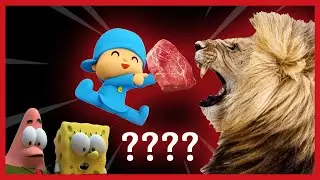 Pocoyo, Lion, SpongeBob Meme Animation 