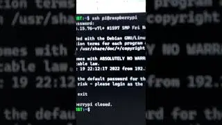 Using “ssh” to Control Your Raspberry Pi and Using “exit” to Return to the Root 