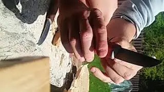 Два ножа якут  и ди90 рез