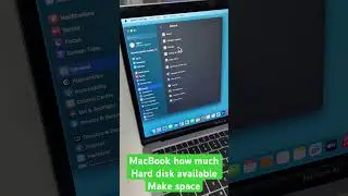 MacBook- how much hard disk available, make space #macbook