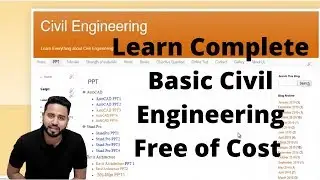 How to learn Complete basic of Civil Engineering Free of Cost