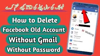 How to delete Facebook old Account Without Gmail Without Password