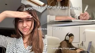 uni vlog: having a productive finals week, 6AM study mornings, cramming, daily life & driving