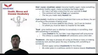 HEALTH, ILLNESS AND DISEASE VOCABULARY