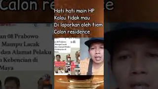 hatihati main hp, biar tidak di laporkan oleh tiem calon residen