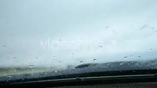 Rain on Windshield | Stock Footage - Envato elements